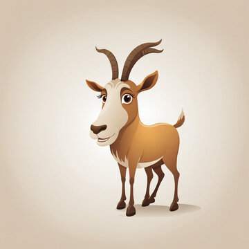 Goat Silhouette Logo Design