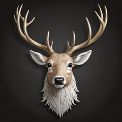 Stylized Deer Logo Design