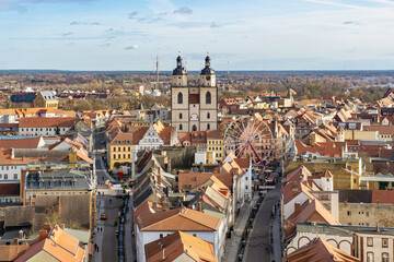 Fototapeta premium Wittenberg skyline from Castle Church tower