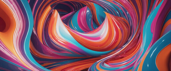 Abstract geometric forms, digitally created.