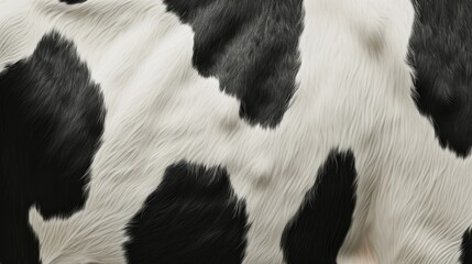 Close up of spotted cow hair skin texture background. Animal fur for print, fashion, banner - obrazy, fototapety, plakaty
