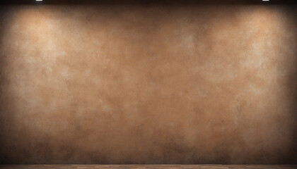 Rustic Brown Canvas Backdrop for Studio Portraits on Dirty Wall