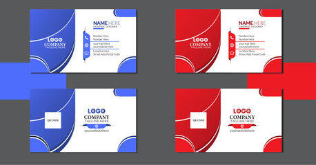 New Corporate Abstract Business Card creative modern name card 