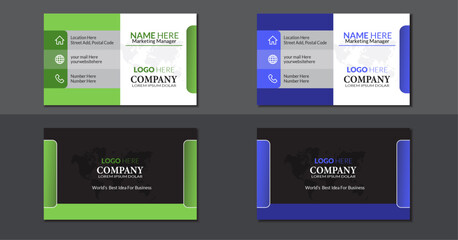 New Corporate Abstract Business Card creative modern name card 