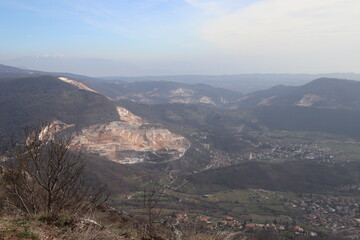 Obraz premium view from the top of the mountain
