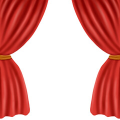Red Curtain Theater Decoration