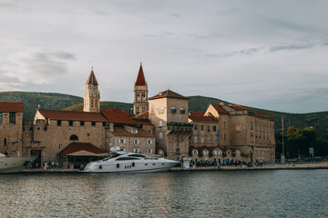 Amazing view of Trogir old town, Croatia. Travel destination in Croatia.