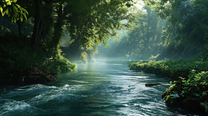 Fototapeta na wymiar Picture of a river