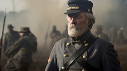 Portrait of an American Civil War union soldier