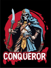 the reaper with text conqueror