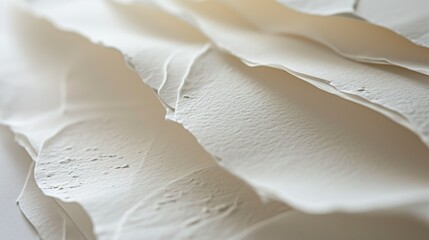 Obraz premium Detailed Exploration of Paper Texture, Showcasing Intricate Fibers and Subtle Variations