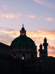 Coucher de soleil sur Vienne - Autriche