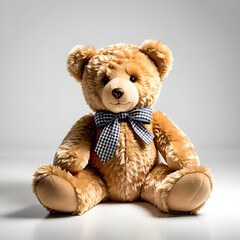 teddy bear,bear, teddy, toy, brown, animal, soft, fluffy,Generative AI, 