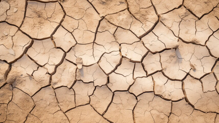 Nature’s artwork: the intricate patterns of cracked earth, telling stories of survival and change under the harsh sun