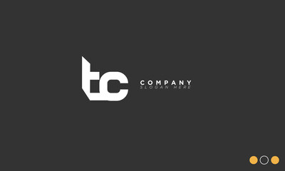  TC Alphabet letters Initials Monogram logo CT, T and C