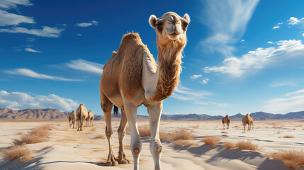 Camel in the desert