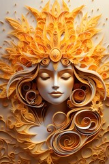 Beautiful Paper Quilling of Women