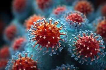 Fototapeta na wymiar Coronavirus. Covid 19. Flu. Flu Concept. Flu Virus. Virus. Pandemic Concept. Epidemic Concept. virus 3d illustration. 
