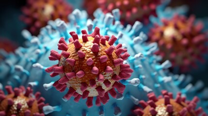 Coronavirus. Covid 19. Flu. Flu Concept. Flu Virus. Virus. Pandemic Concept. Epidemic Concept. virus 3d illustration. 