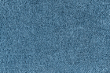 Texture background of velours jacquard blue fabric. Upholstery texture fabric, velvet furniture textile material, design interior, decor. Fleecy fabric texture close up, backdrop, wallpaper.