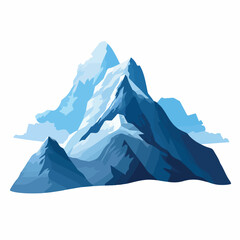Mountain in cartoon, doodle style. Image for t shirt. Isolated 2d vector illustration in logo, icon, sketch style, Eps 10. AI Generative