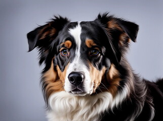 Portrait of the Australian shepherd dog