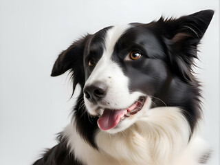 Portrait of the Border Collie dog
