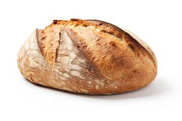 Loaf of bread isolated on white background.