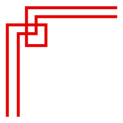 Obraz premium Red Traditional Chinese Corner