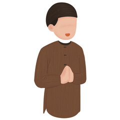 Muslim Greeting Illustration 