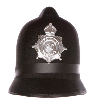 Police mans fancy dress helmet