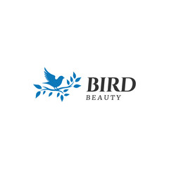 bird with branch logo,amazing bird nest logo