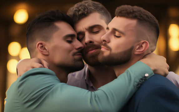 affectionate dynamics of a polyamorous triad.