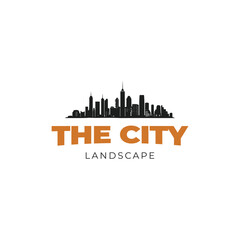 Obraz premium city landscape logo,city skyscrapper logo
