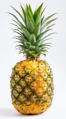 pineapple, white background 