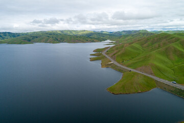 Upper Cottonwood Creek Wildlife Area with San Luis Reservoir