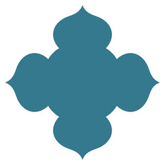 islamic shape illustration flat arabic window frame