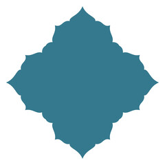 islamic shape illustration flat arabic window frame