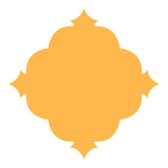 islamic shape illustration flat arabic window frame