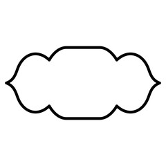 Islamic frame shape lines style