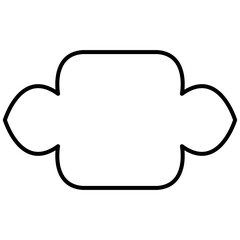 Islamic frame shape lines style