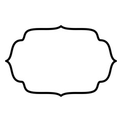 Islamic frame shape lines style