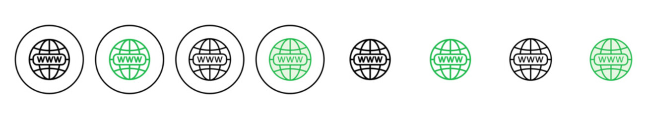 Web icon set. go to web icon. web click icon
