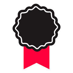 Fototapeta premium Award medal winner emblem icon symbol vector design