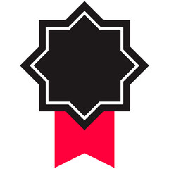 Award medal winner emblem icon symbol vector design