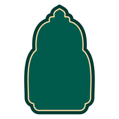 arabic arch window and doors vector 