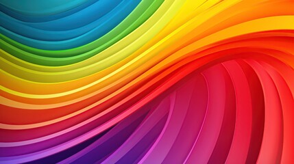 Naklejka premium Colorful smooth waves on a gradient, futuristic background featuring abstract wave lines