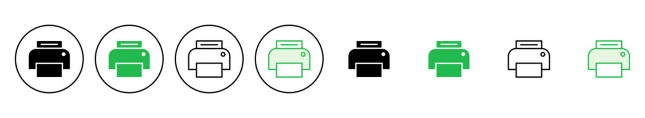 Print icon set. printer icon vector.