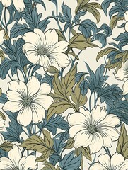 National Park Art Print: Art Nouveau Floral Patterns Inspired by Nature Reserves