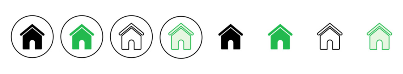 House icon set. Home icon vector